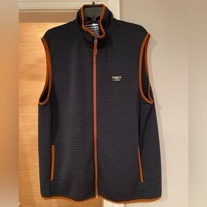 L.L. Bean Men's Airlight Vest, Navy with Tan Trim (worn maybe 5 times)